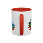 Hawaii Volcanoes Coffee Mug | Travel Destination Souvenir Gift | Accent Color Ceramic 11oz 15oz