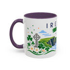 Ireland Coffee Mug | Travel Souvenir Accent Mug | Country Gift Ceramic Cup 11oz 15oz