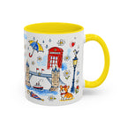 London Travel Mug | European City Souvenir Accent Coffee Mug | 11oz 15oz Ceramic Cup