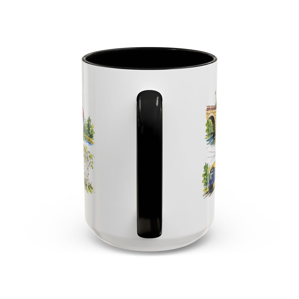 Minneapolis Illustrated Travel Mug | City Souvenir Accent Coffee Mug | 11oz 15oz Ceramic Cup