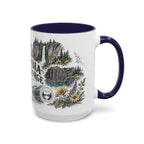 Columbia River Gorge Mug, Pacific Northwest Travel Souvenir, Bucket List Gift, Accent Ceramic Coffee Mug 11oz 15oz
