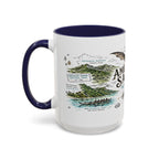 American Samoa National Park Coffee Mug | Pacific Island Rainforest Reef Gift | Accent Color Ceramic 11oz 15oz