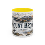 Mount Bromo Mug, Indonesia Travel Souvenir, Bucket List Gift, Accent Ceramic Coffee Mug 11oz 15oz