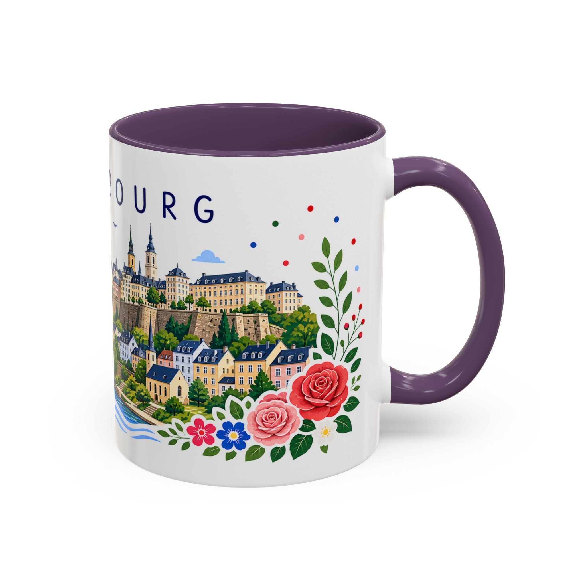 Luxembourg Coffee Mug | Travel Souvenir Accent Mug | Place Gift Ceramic Cup 11oz 15oz