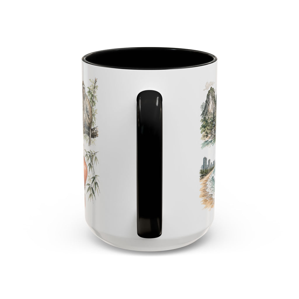 Da Nang Coffee Mug | Vietnam Travel Souvenir | Vintage Illustrated City Gift | 11 oz 15 oz Accent Mug