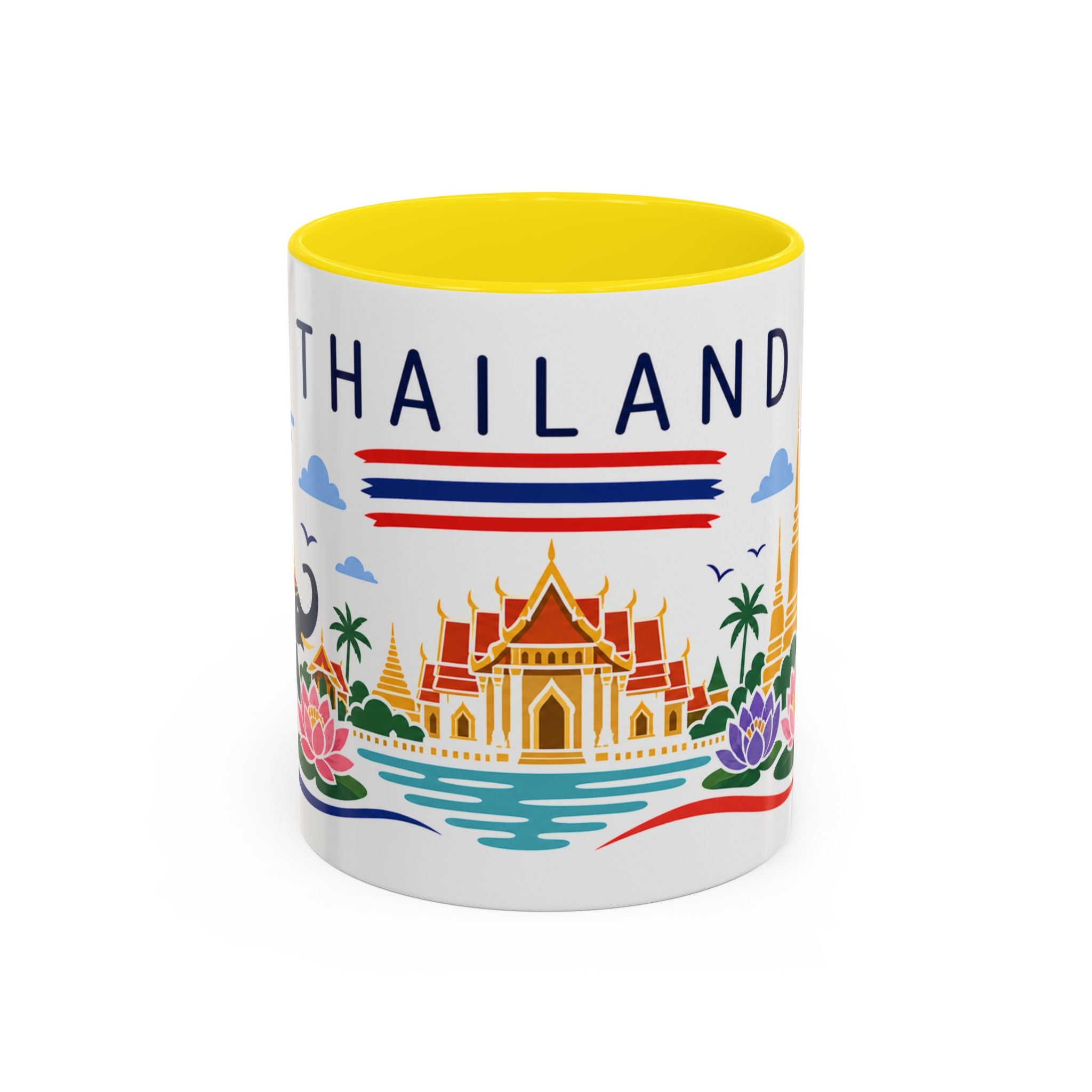 Thailand Coffee Mug | Travel Souvenir Accent Mug | Country Gift Ceramic Cup 11oz 15oz