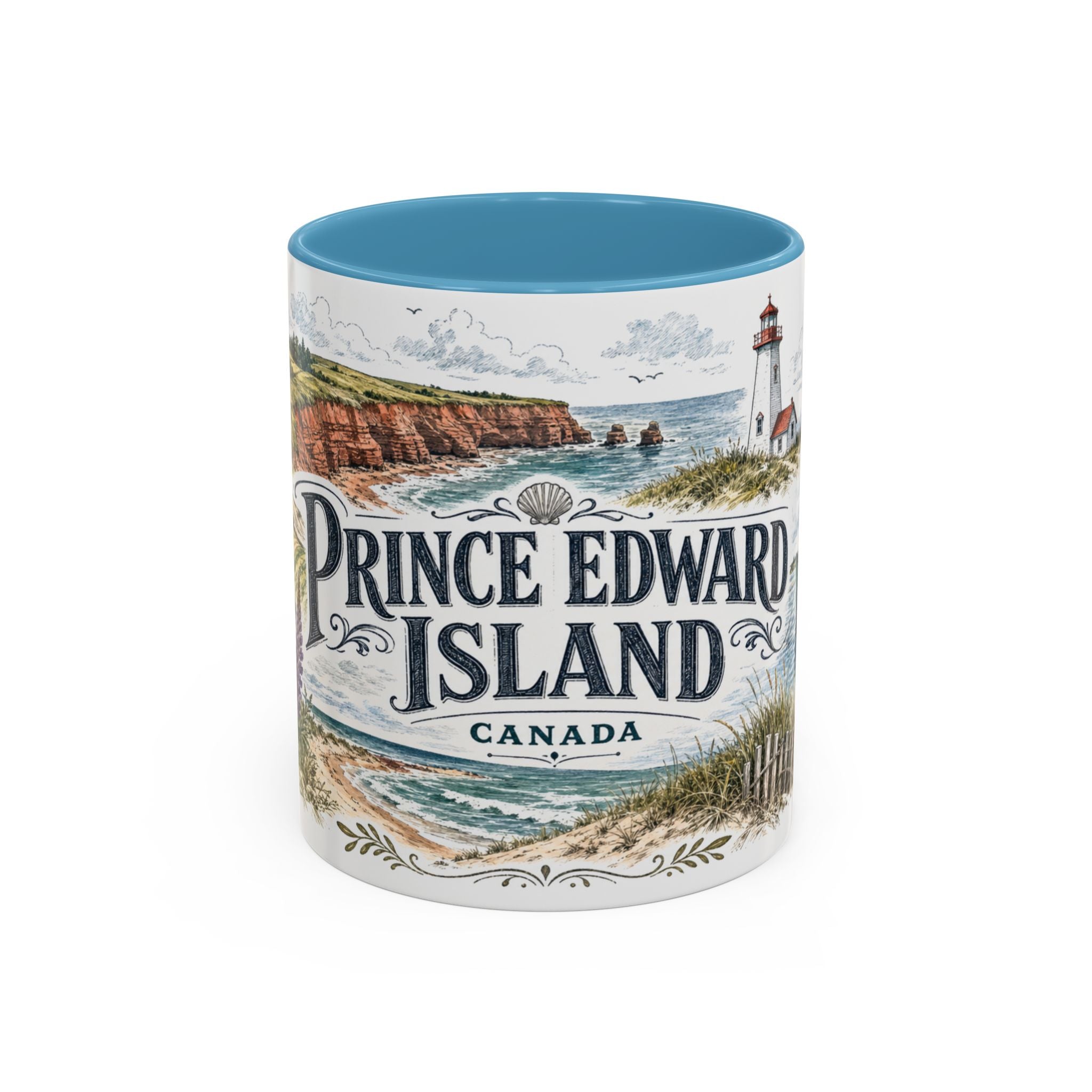 Prince Edward Island Mug, Canada Travel Souvenir, Bucket List Gift, Accent Ceramic Coffee Mug 11oz 15oz