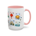 Macau Coffee Mug | Postage Stamp Collage Mug | Travel Souvenir Accent Cup 11oz 15oz