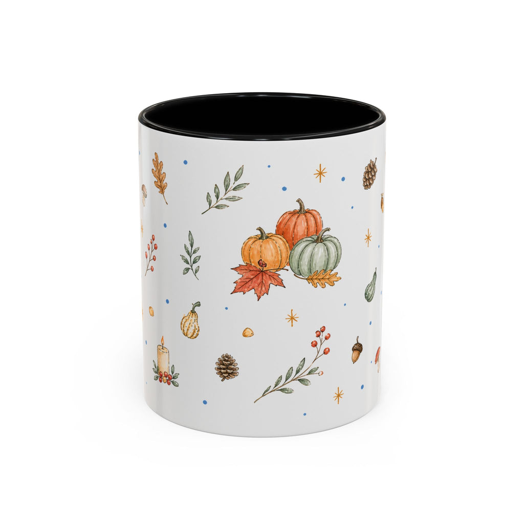 Thanksgiving Turkey Mug | Friendly Woodland Watercolor Gift | Autumn Accent Cup 11oz 15oz