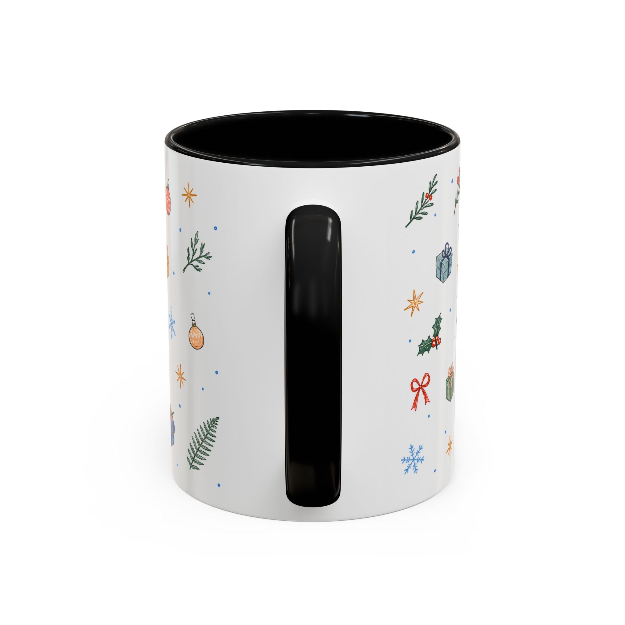 Big Sur Christmas Mug | Watercolor Travel Souvenir | Holiday Gift | Accent Ceramic Coffee Cup 11oz 15oz