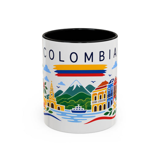 Colombia Coffee Mug | Travel Souvenir Accent Mug | Country Gift Ceramic Cup 11oz 15oz