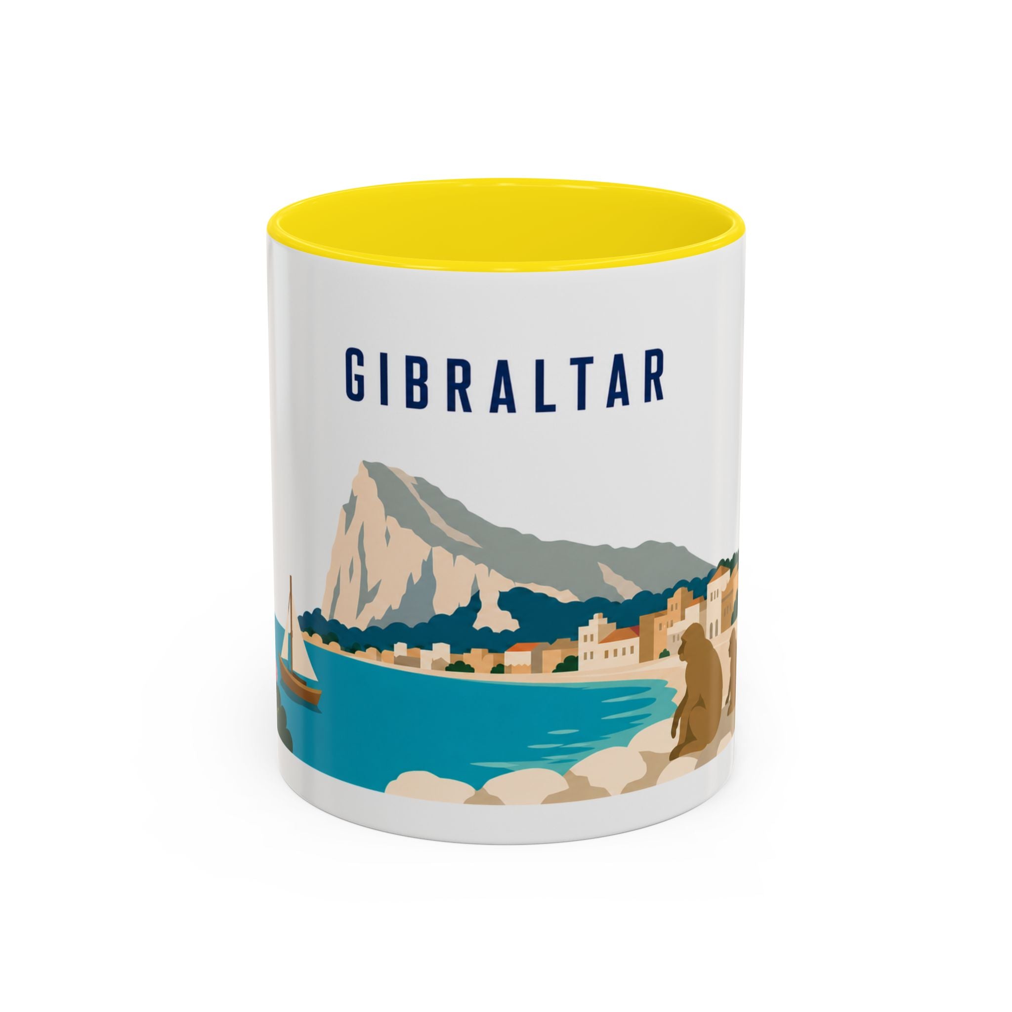 Gibraltar Coffee Mug | Travel Souvenir Accent Mug | Country Gift Ceramic Cup 11oz 15oz