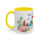 Vietnam Coffee Mug | Travel Souvenir Accent Mug | Country Gift Ceramic Cup 11oz 15oz