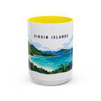 Virgin Islands National Park Coffee Mug | Solid Color Block Park Souvenir | 11oz 15oz Accent Mug
