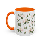 West Virginia Rhododendron Mug, State Flower Floral Coffee Cup, 11oz Botanical Gift