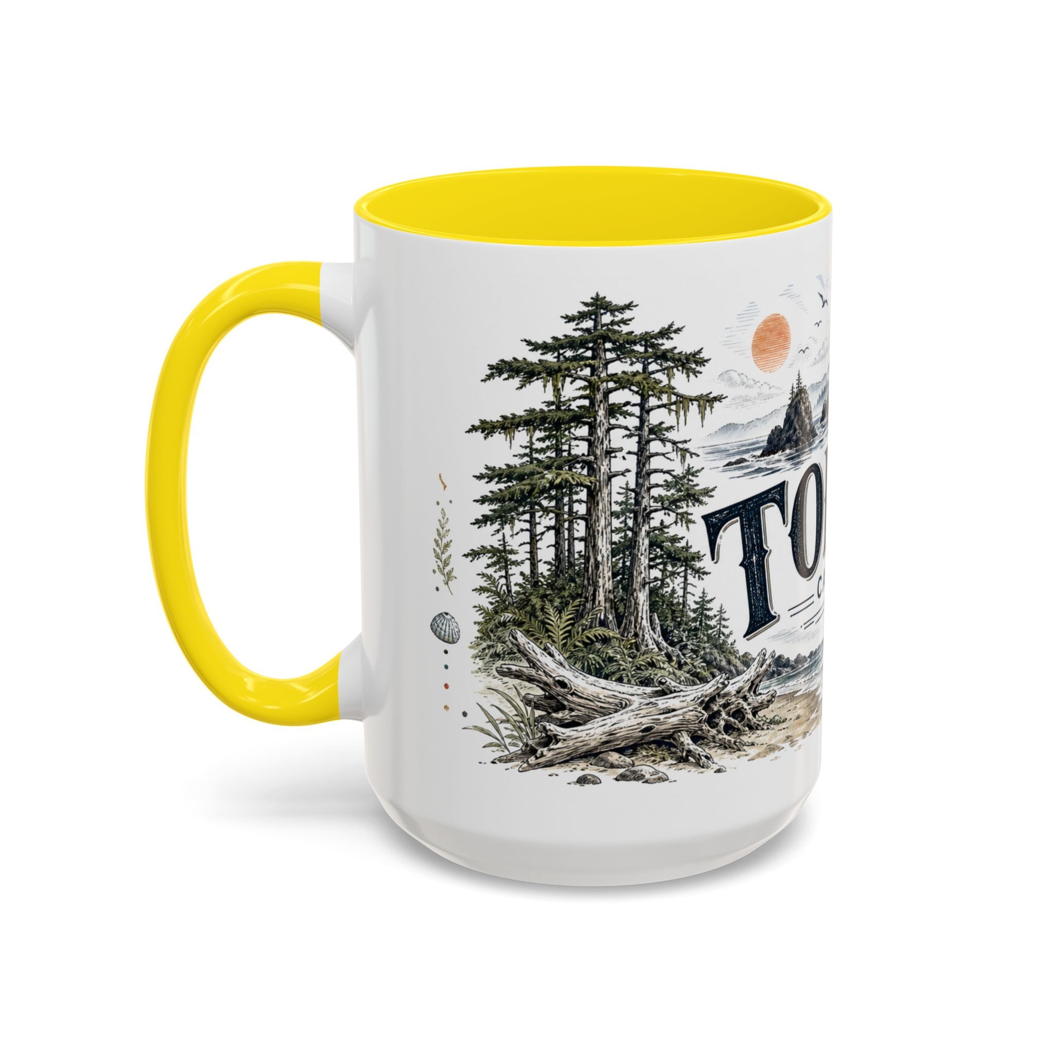 Tofino Mug, Canada Travel Souvenir, Bucket List Gift, Accent Ceramic Coffee Mug 11oz 15oz