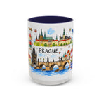 Prague Travel Mug | European City Souvenir Accent Coffee Mug | 11oz 15oz Ceramic Cup