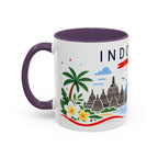 Indonesia Coffee Mug | Travel Souvenir Accent Mug | Country Gift Ceramic Cup 11oz 15oz