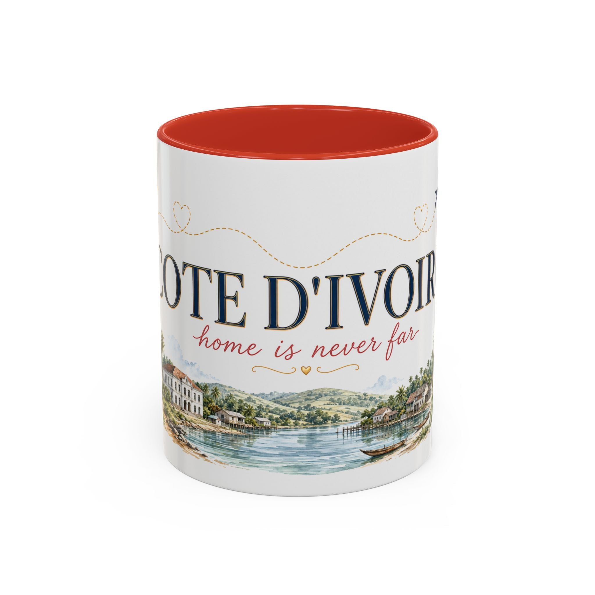 Cote d'Ivoire Home Country Mug | Moving Away Gift | Long Distance Friendship | 11 oz 15 oz Accent Mug