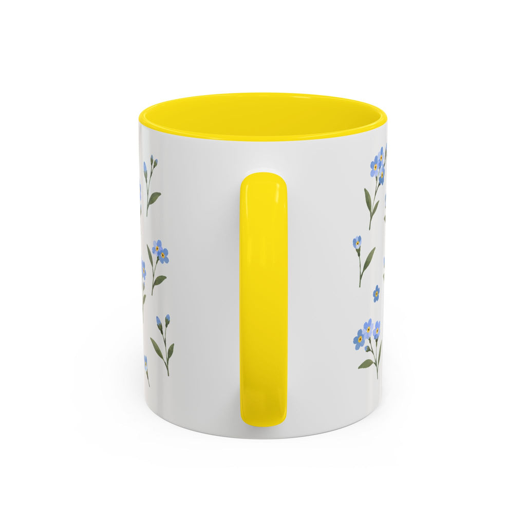Alaska Forget-me-not Mug, State Flower Floral Coffee Cup, 11oz Botanical Gift
