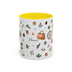 Florence Christmas Mug | Watercolor City Souvenir | Ceramic Coffee Cup (11oz 15oz)
