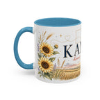Kansas Home State Mug | Sunflower Prairie Landscape Coffee Cup