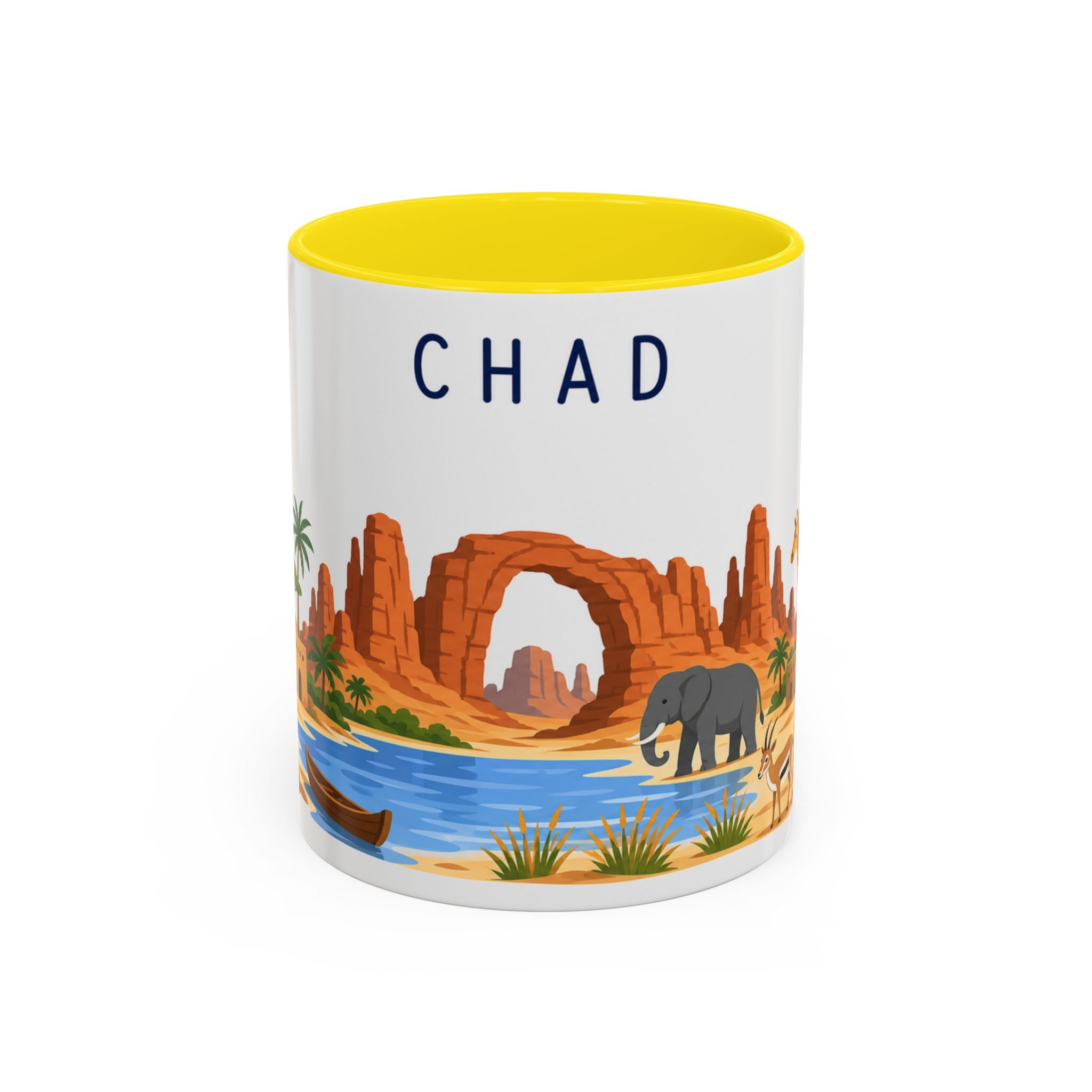 Chad Coffee Mug | Travel Souvenir Accent Mug | Country Gift Ceramic Cup 11oz 15oz