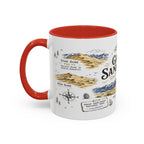 Great Sand Dunes National Park Coffee Mug | Colorado Desert Mountain Dunes Gift | Accent Color Ceramic 11oz 15oz