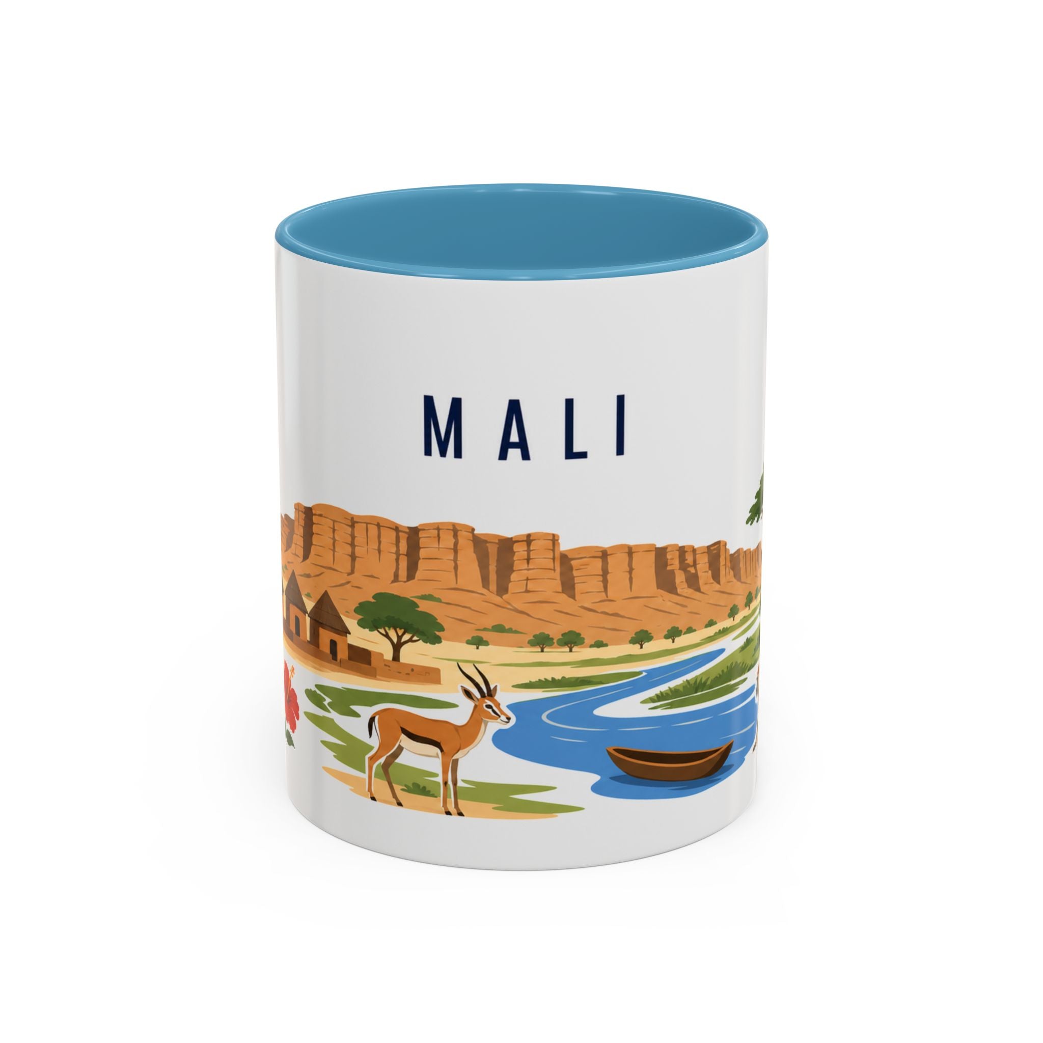 Mali Coffee Mug | Travel Souvenir Accent Mug | Country Gift Ceramic Cup 11oz 15oz