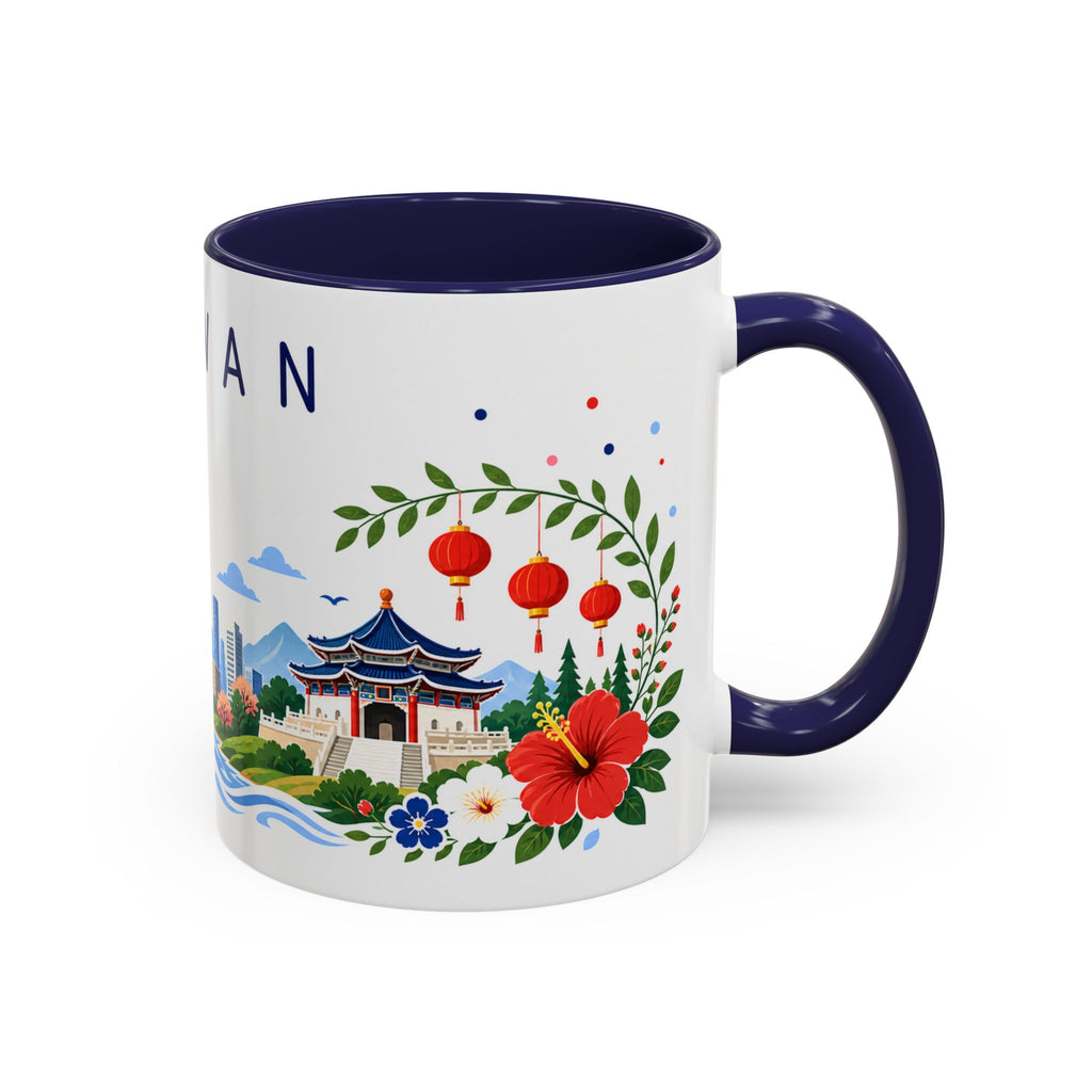 Taiwan Coffee Mug | Travel Souvenir Accent Mug | Place Gift Ceramic Cup 11oz 15oz