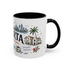 Jakarta Coffee Mug | Indonesia Souvenir Travel Gift | Accent Color Ceramic 11oz 15oz