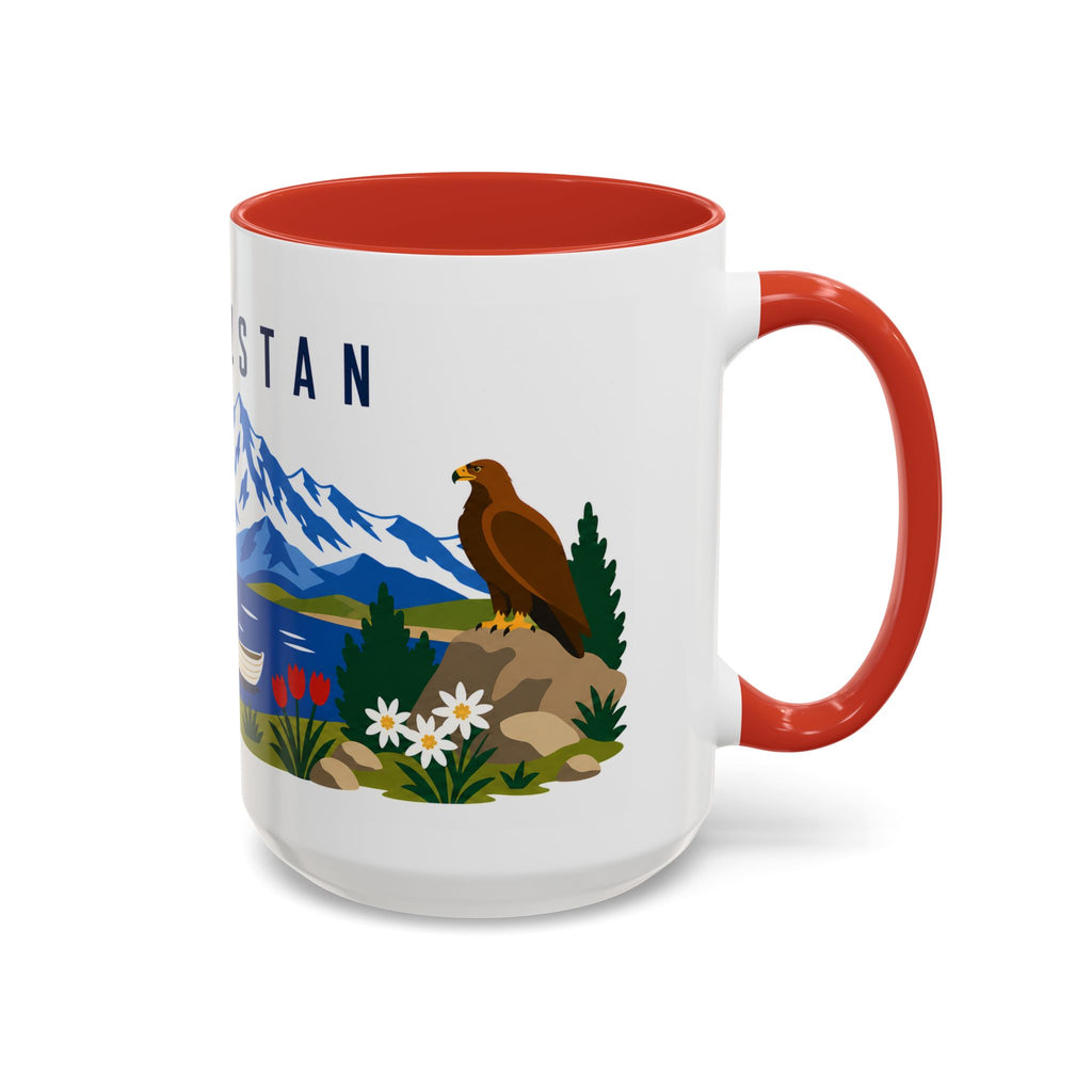 Kyrgyzstan Coffee Mug | Travel Souvenir Accent Mug | Country Gift Ceramic Cup 11oz 15oz