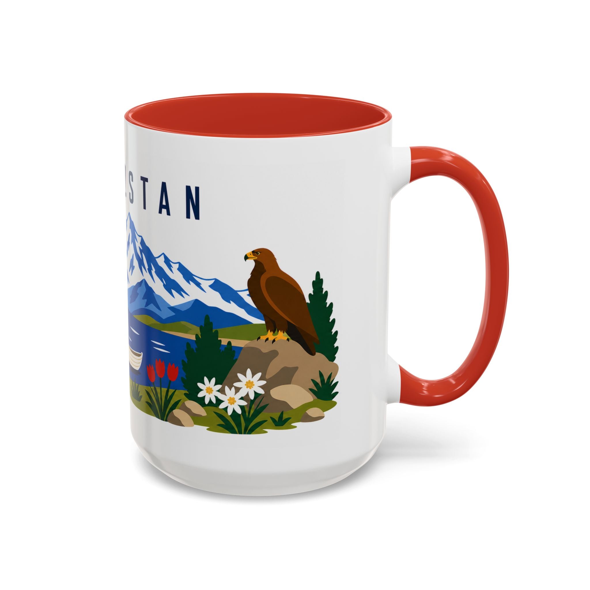 Kyrgyzstan Coffee Mug | Travel Souvenir Accent Mug | Country Gift Ceramic Cup 11oz 15oz