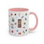 New York City Christmas Mug | Watercolor City Souvenir | Ceramic Coffee Cup
