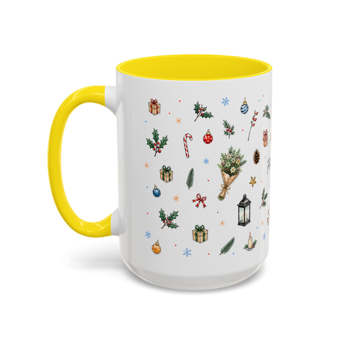 Florence Christmas Mug | Watercolor City Souvenir | Ceramic Coffee Cup (11oz 15oz)