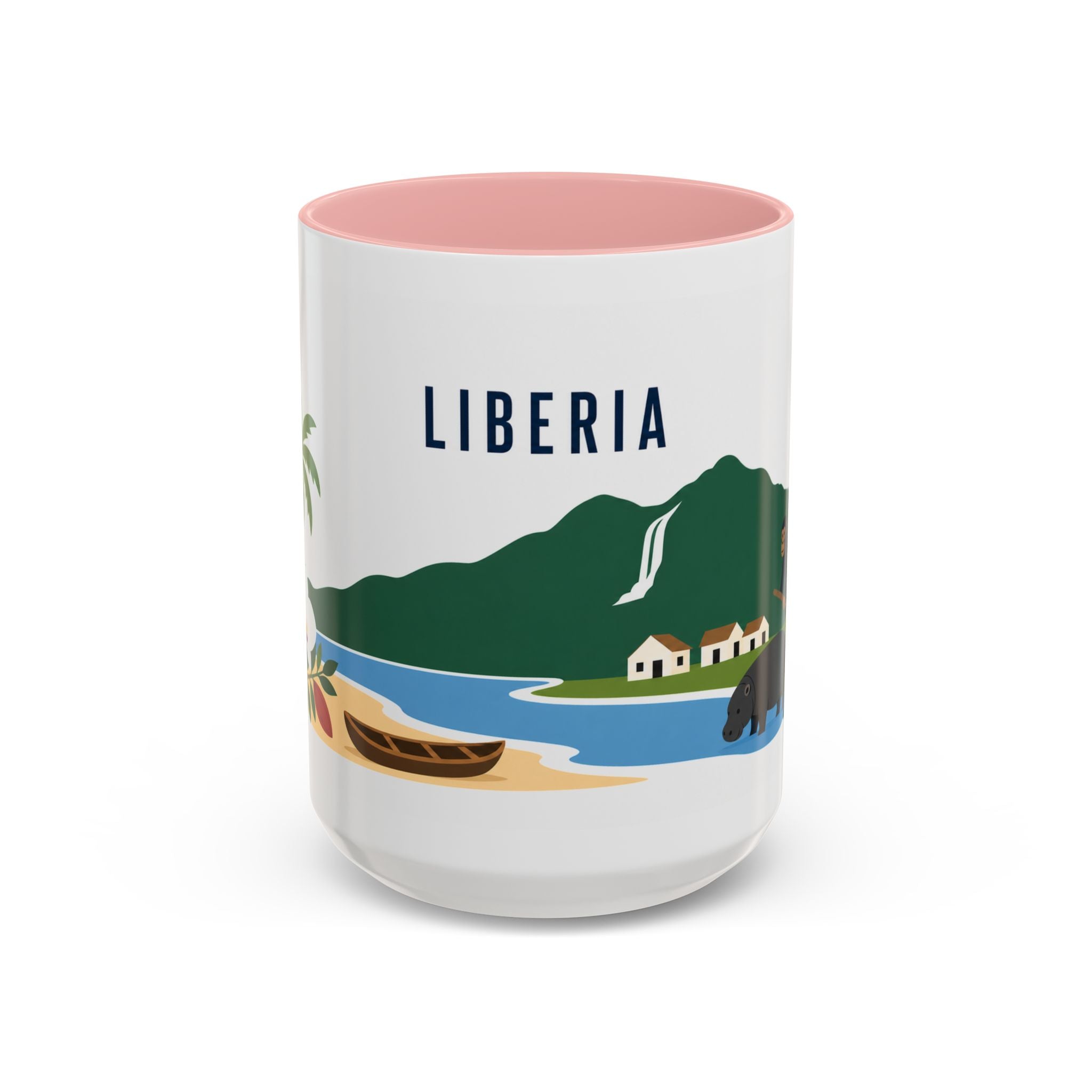 Liberia Coffee Mug | Travel Souvenir Accent Mug | Country Gift Ceramic Cup 11oz 15oz