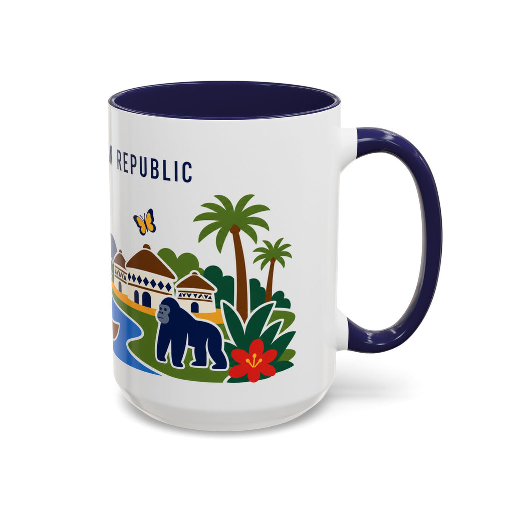 Central African Republic Coffee Mug | Travel Souvenir Accent Mug | Country Gift Ceramic Cup 11oz 15oz