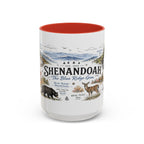Shenandoah National Park Coffee Mug | Virginia Blue Ridge Hiking Autumn Gift | Accent Color Ceramic 11oz 15oz