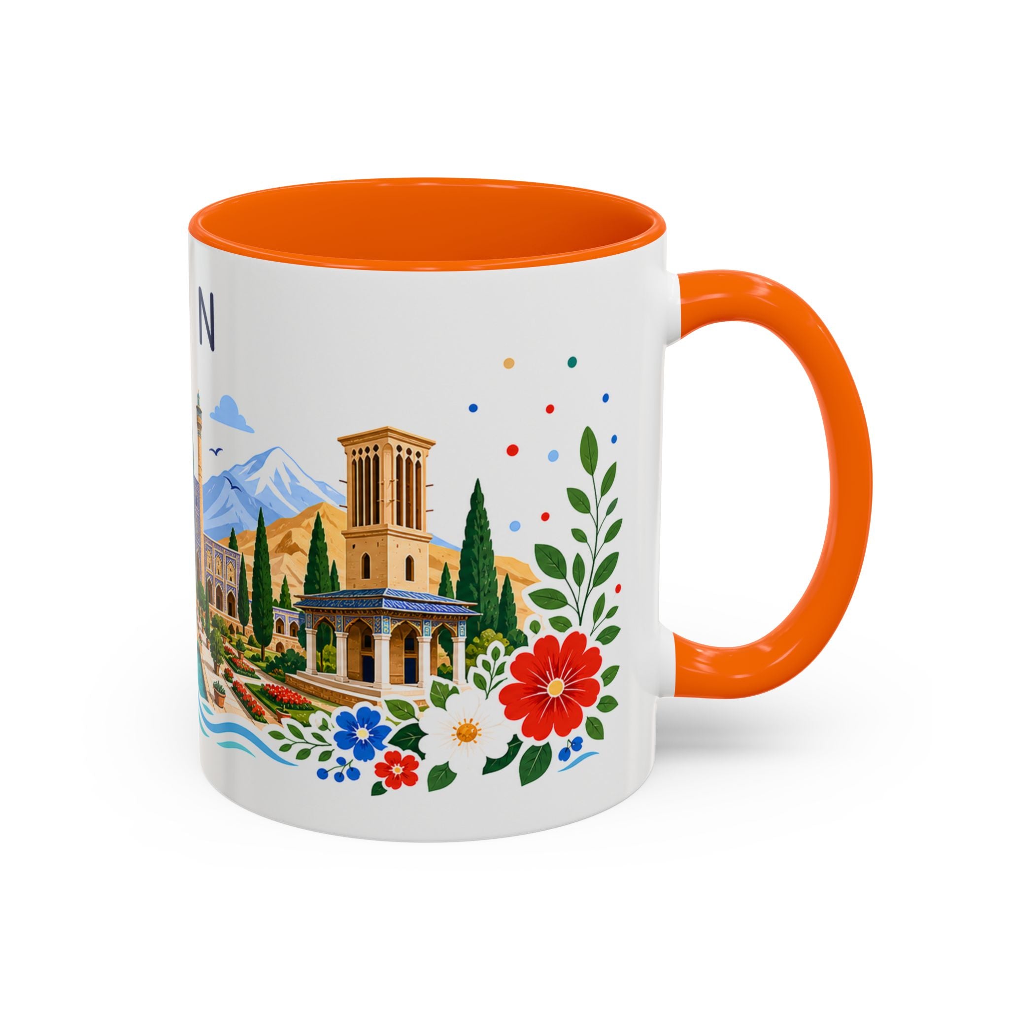 Iran Coffee Mug | Travel Souvenir Accent Mug | Place Gift Ceramic Cup 11oz 15oz