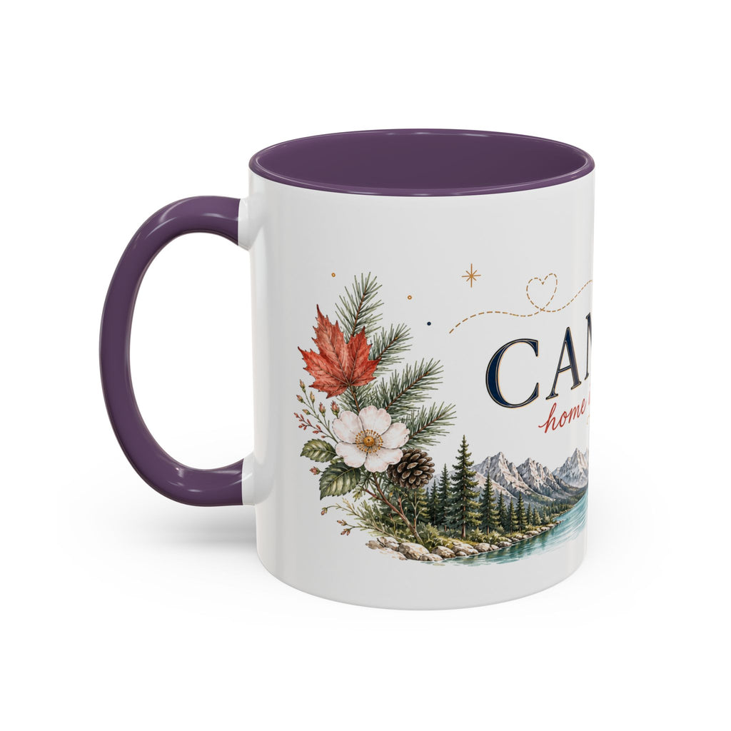 Canada Home Country Mug | Moving Away Gift | Long Distance Friendship | 11 oz 15 oz Accent Mug