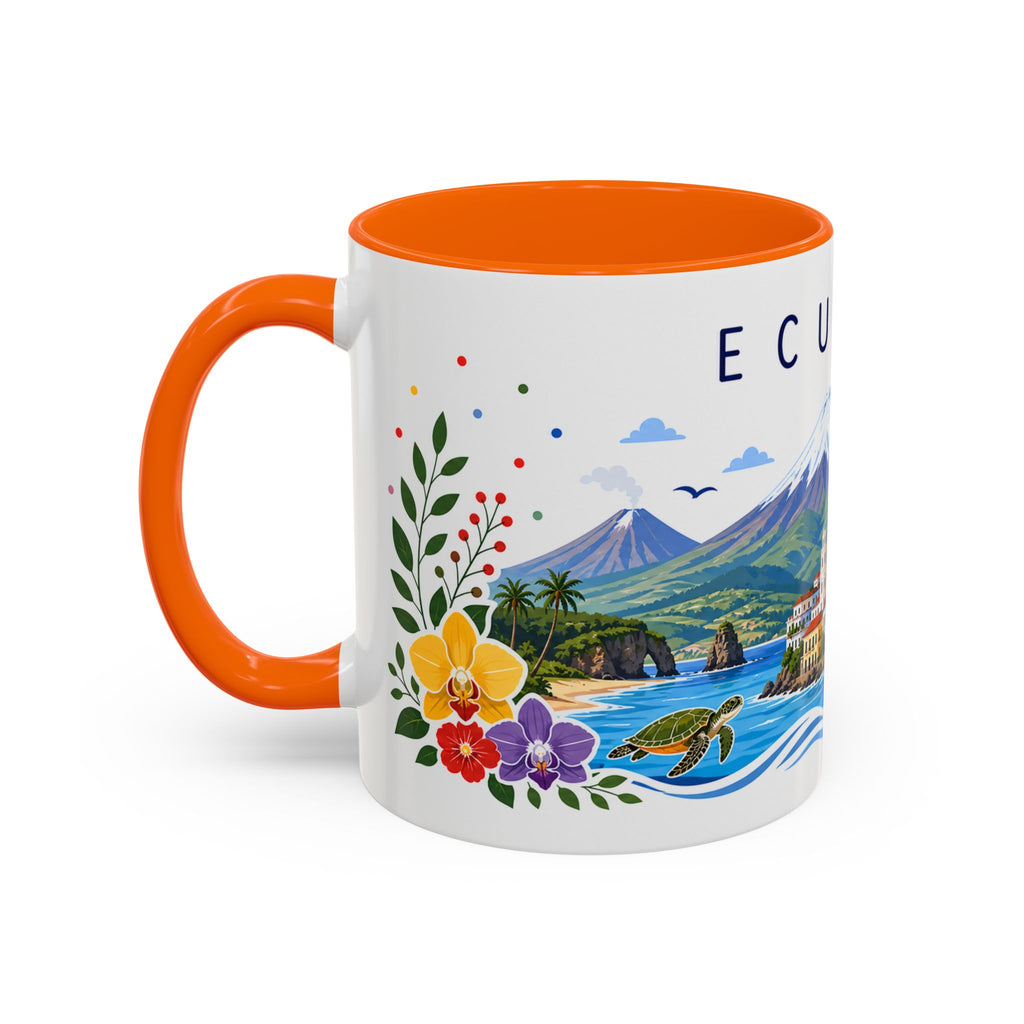 Ecuador Coffee Mug | Travel Souvenir Accent Mug | Place Gift Ceramic Cup 11oz 15oz