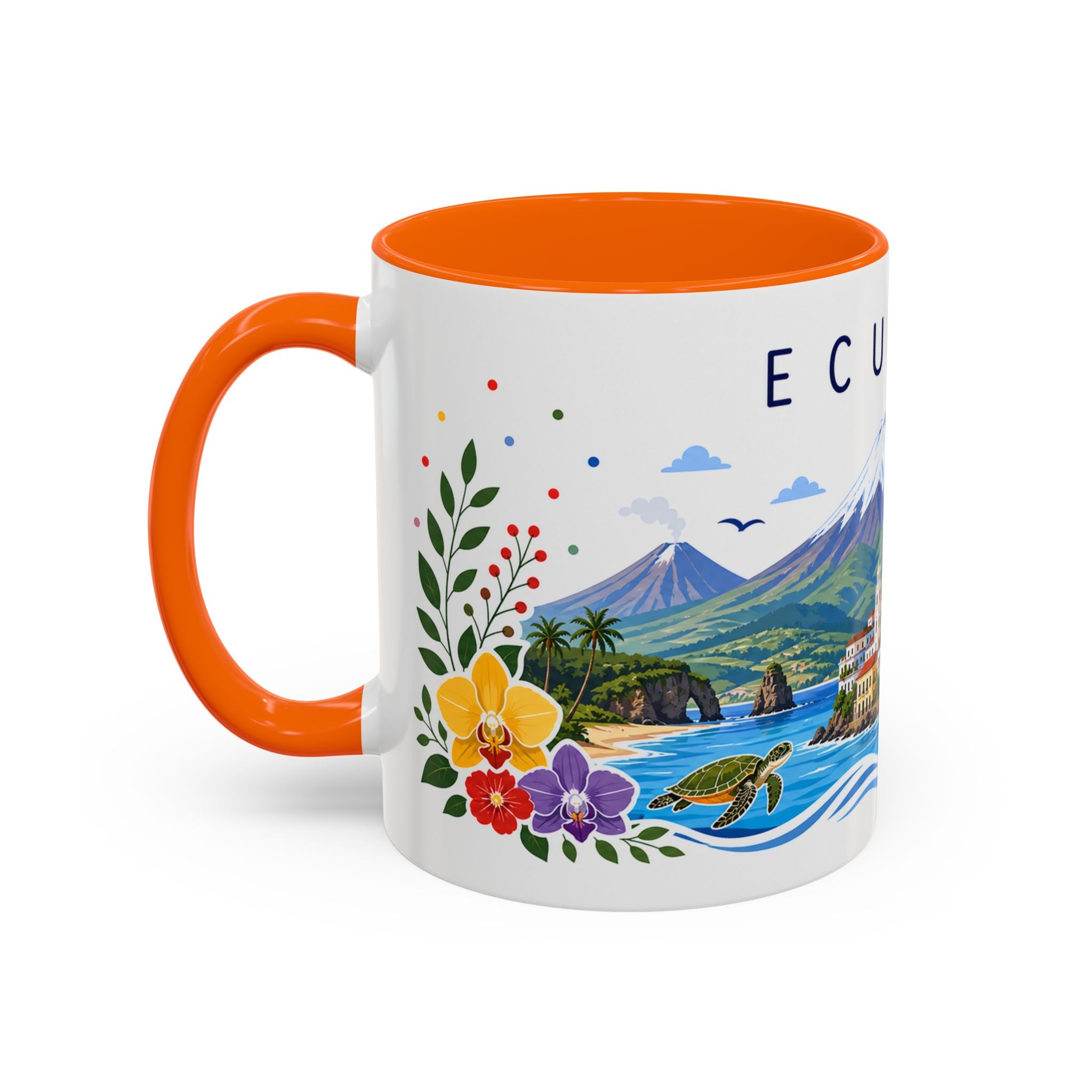 Ecuador Coffee Mug | Travel Souvenir Accent Mug | Place Gift Ceramic Cup 11oz 15oz