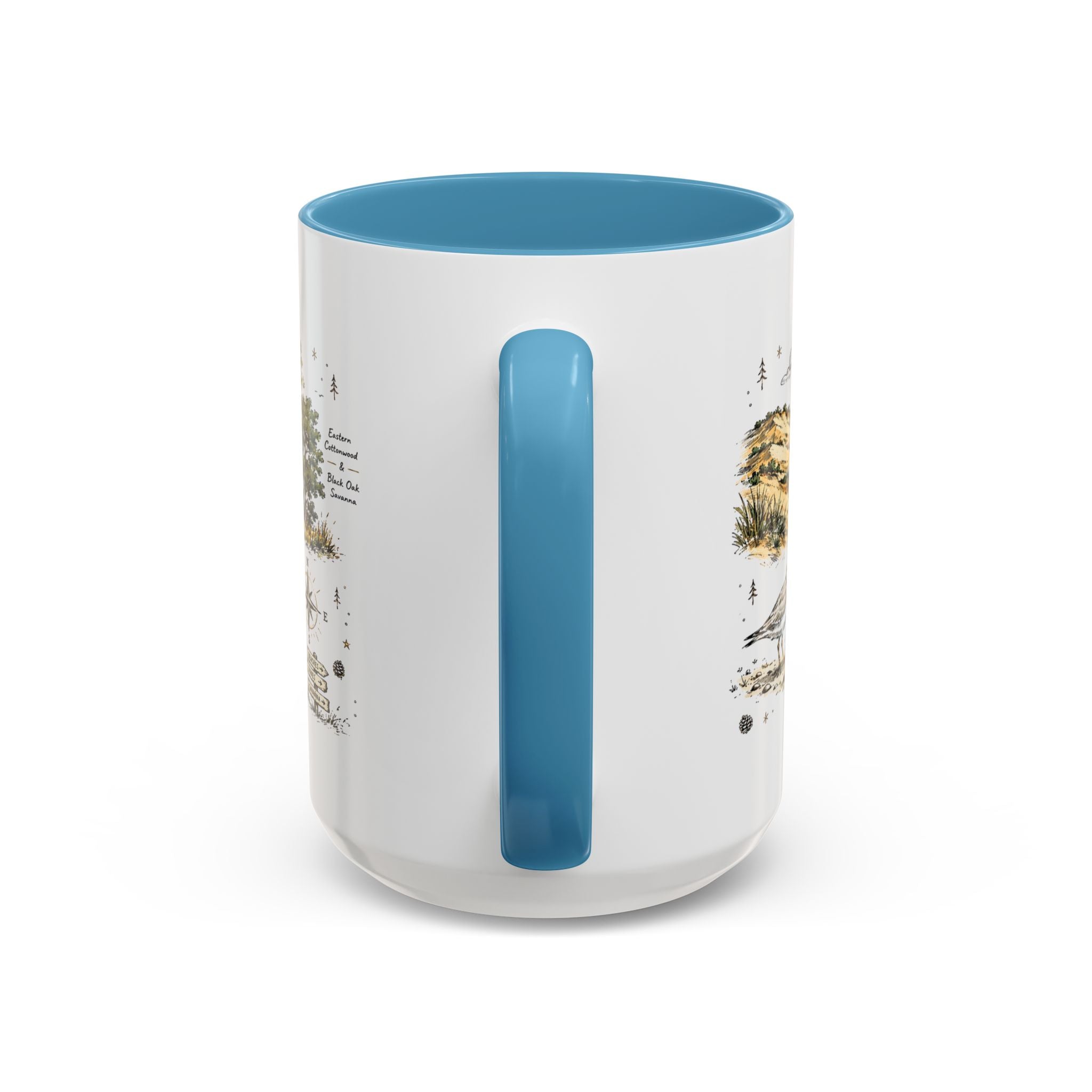 Indiana Dunes National Park Coffee Mug | Indiana Lake Michigan Beach Gift | Accent Color Ceramic 11oz 15oz