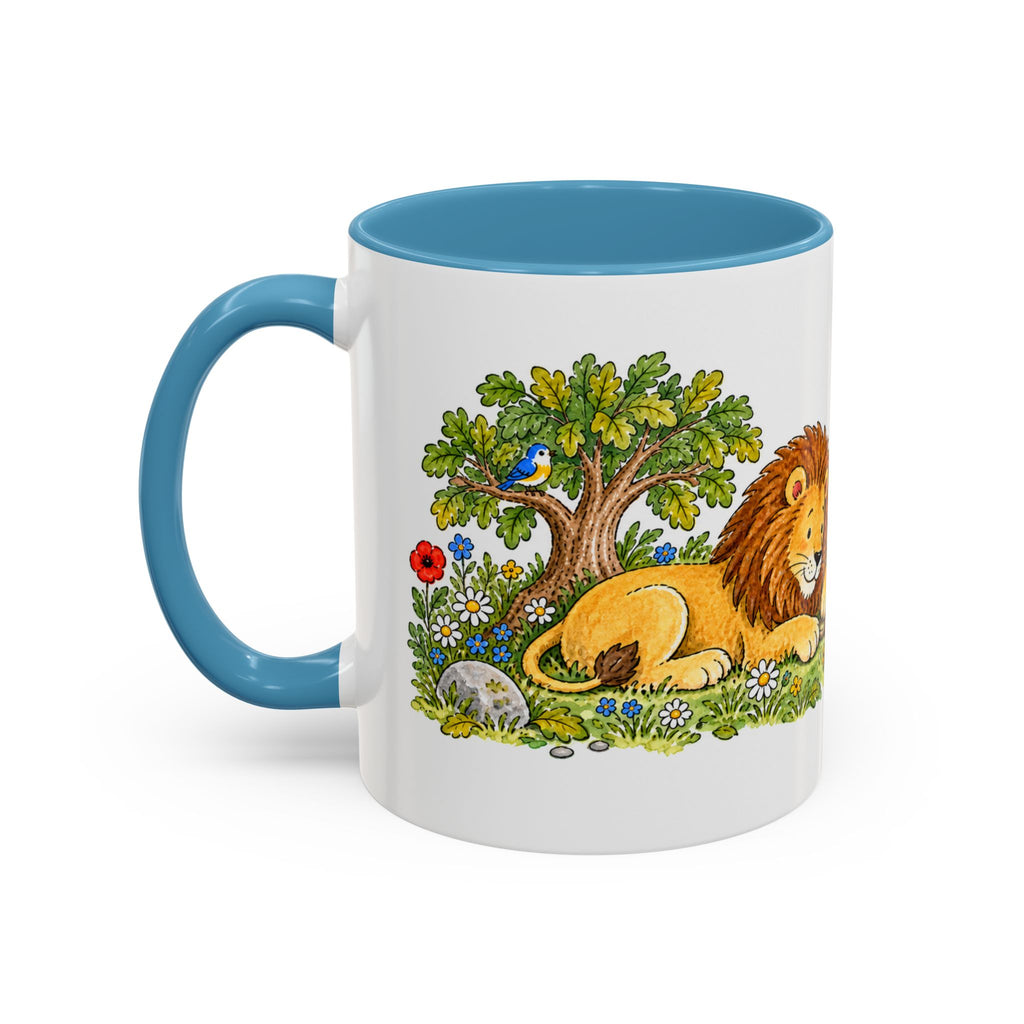 The Lion and the Mouse Mug | Storybook Fairy Tale Accent Coffee Mug | EveryLegend