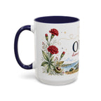 Ohio State Map Mug | Botanical Travel Sketch, Homesick Gift, Long Distance Friendship