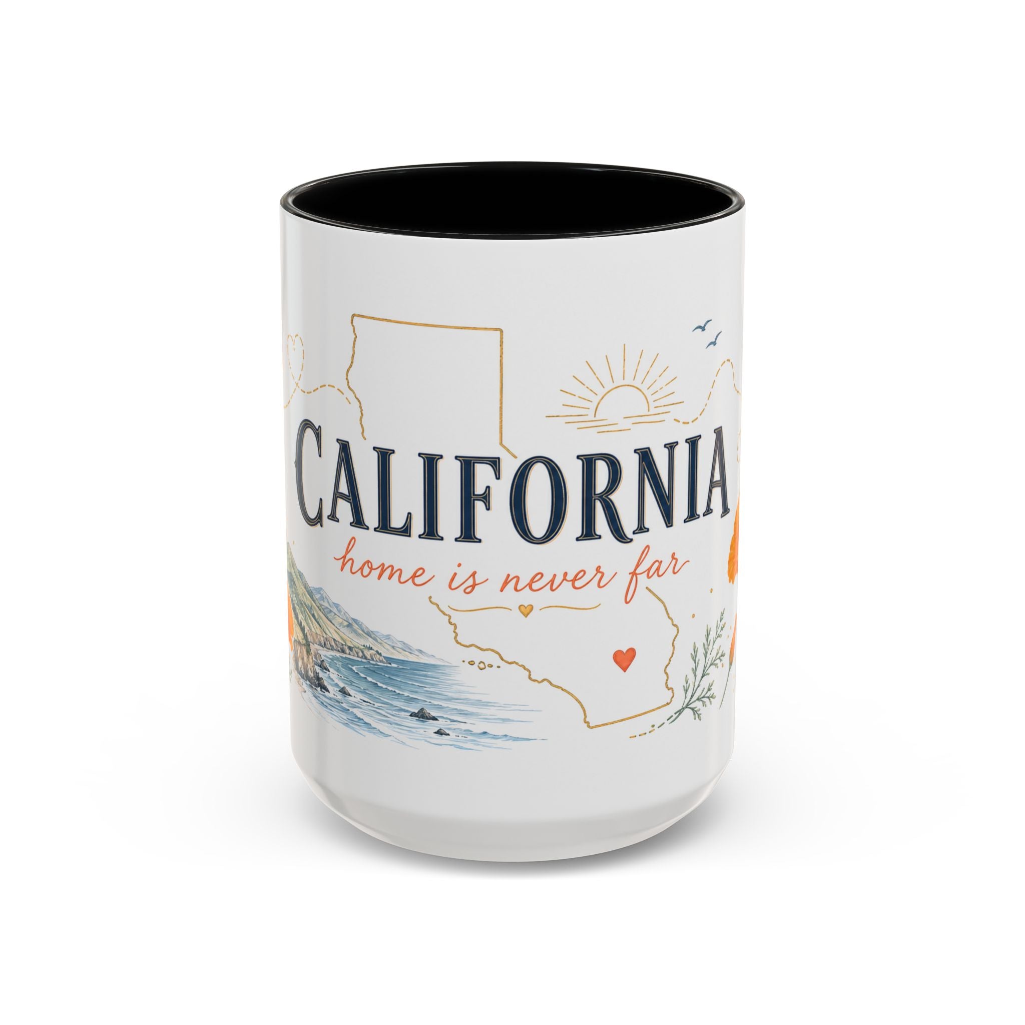 California Home State Mug | Moving Away Gift | Long Distance Friendship Coffee Cup