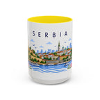 Serbia Coffee Mug | Travel Souvenir Accent Mug | Place Gift Ceramic Cup 11oz 15oz