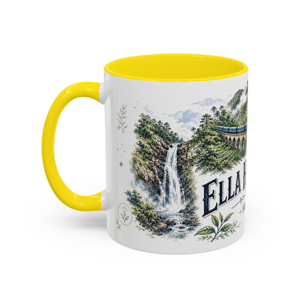 Ella Highlands Mug, Sri Lanka Travel Souvenir, Bucket List Gift, Accent Ceramic Coffee Mug 11oz 15oz