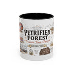 Petrified Forest National Park Coffee Mug | Arizona Painted Desert Fossil Gift | Accent Color Ceramic 11oz 15oz