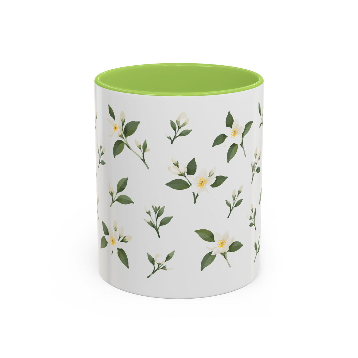 Florida Orange blossom Mug, State Flower Floral Coffee Cup, 11oz Botanical Gift